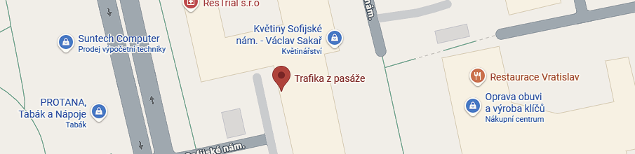 Mapa: Sofijské náměstí 4, Praha 4 – Modřany